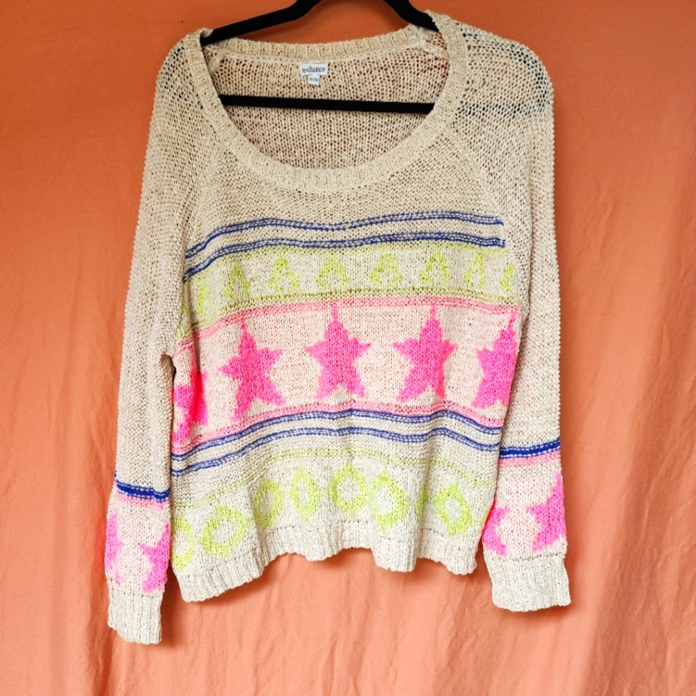 Star print sweater